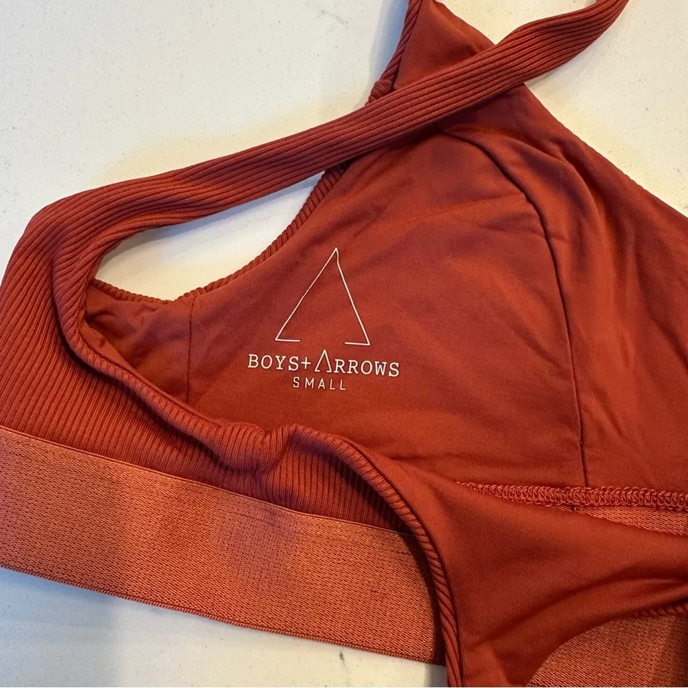 Boys + Arrows Ribbed Knit Swim Bikini Top size Small - Picture 4 of 4